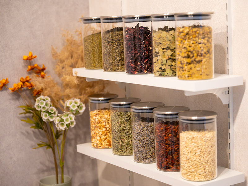 12種類のハーブをその日の気分で選べる